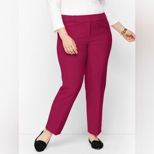 Talbots Burgundy Hampshire Ankle Pants Size 12